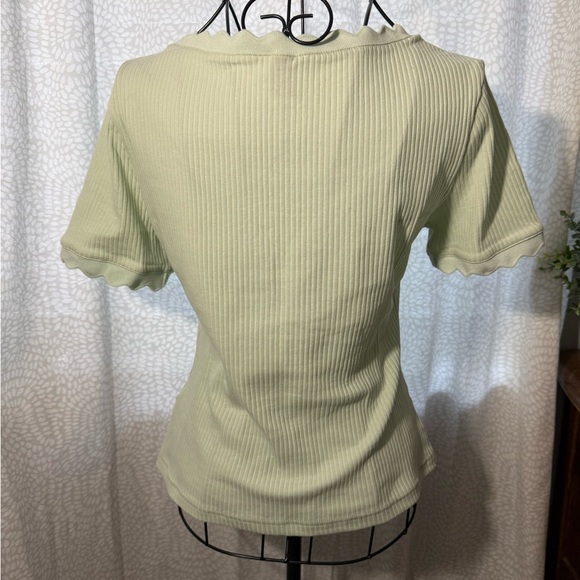 SHEIN Light Green Ribbed Top - Picture 5 of 5